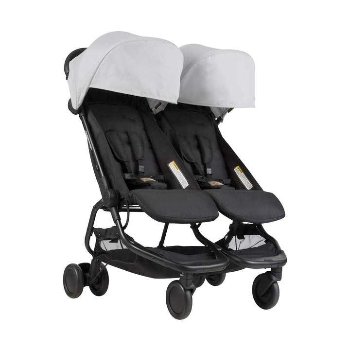 Mountain Buggy Nano DUO V1 Zwillings-, Geschwisterwagen - silber