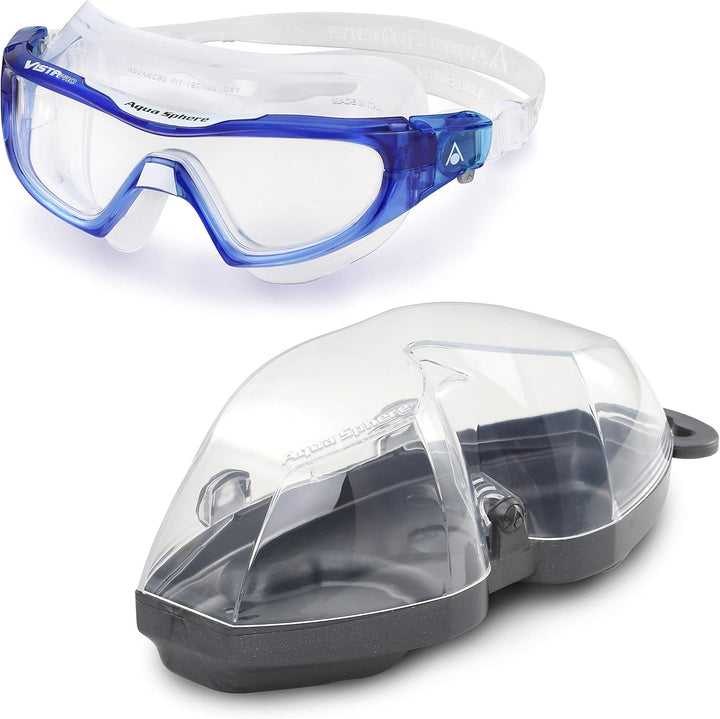 Aquasphere Unisex Vista Pro Schwimmmaske (1er Pack) Einheitsgrösse Transparent - Blaue Titan-Spiegel