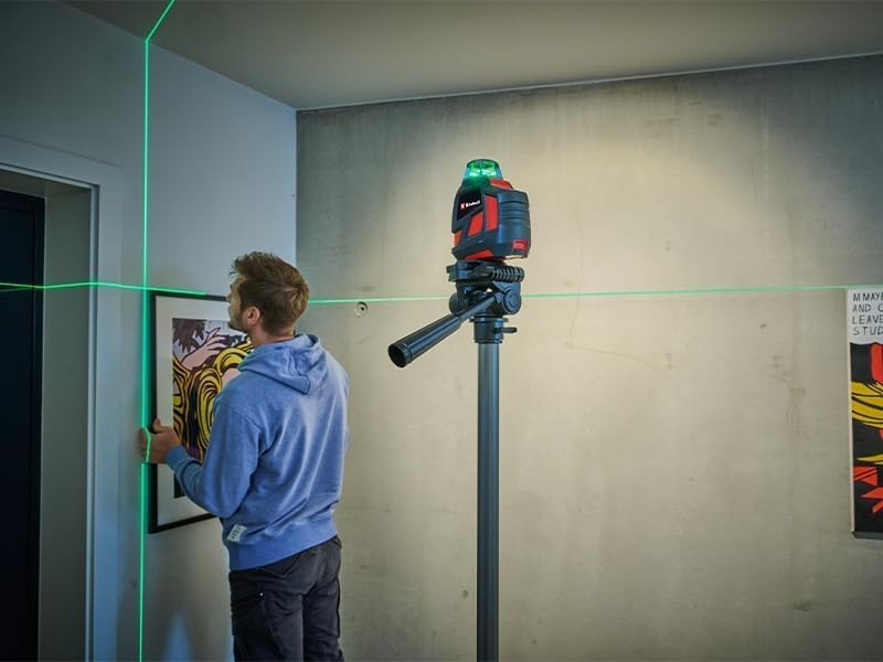 Einhell Kreuzlinienlaser TE-LL 360 G (selbstnivellierend, horizontale/vertikale grüne Laserlinien, d
