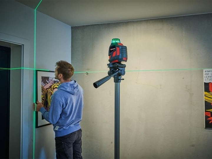 Einhell Kreuzlinienlaser TE-LL 360 G (selbstnivellierend, horizontale/vertikale grüne Laserlinien, d