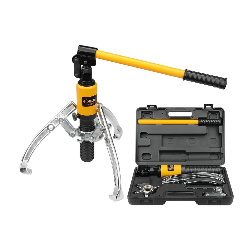 Hoteche 5TON hydraulischer Abzieher - Abzieher Set für professionelle Anwendungen in Schwarz (50-200