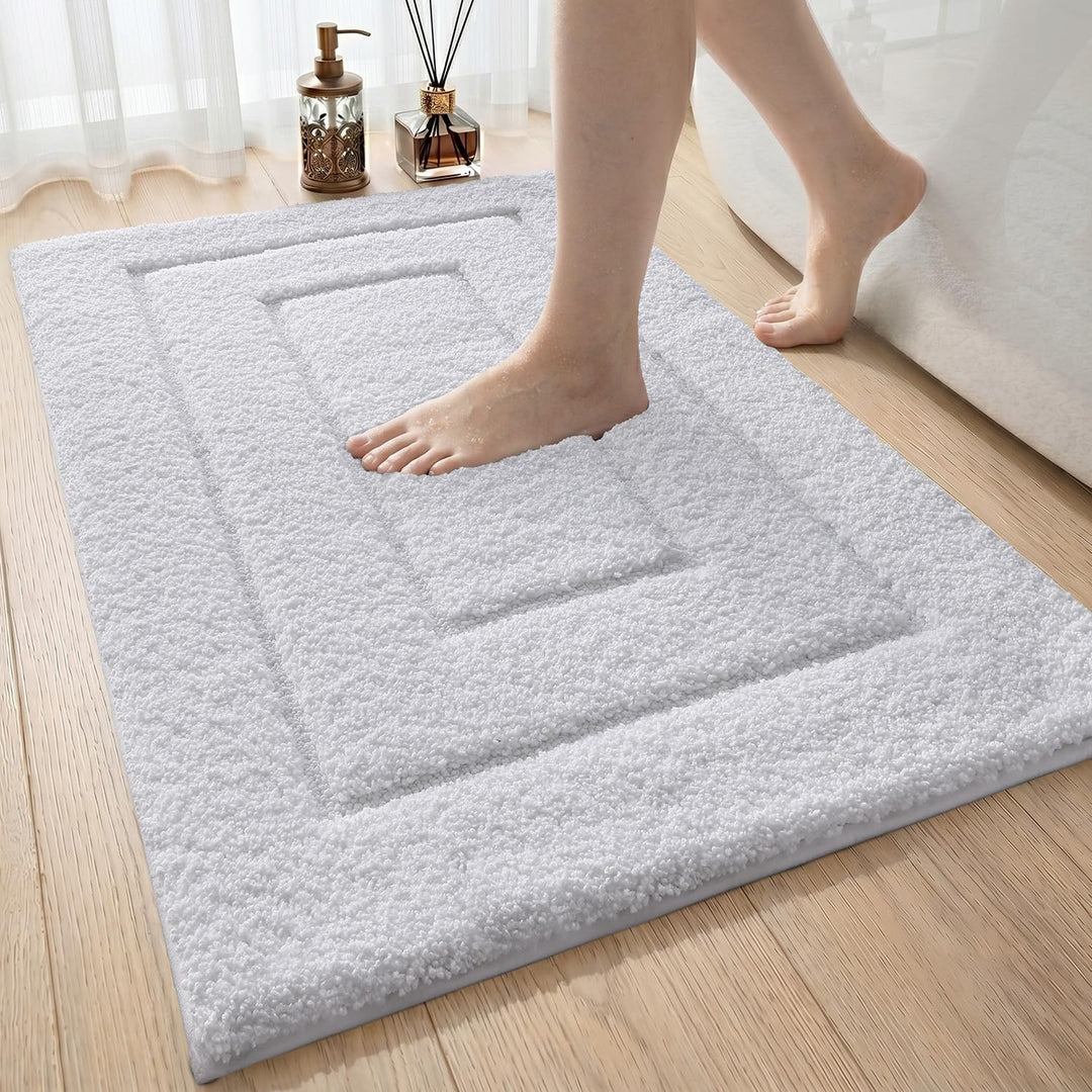 DEXI Badematte rutschfeste, weicher Mikrofaser Badezimmerteppich, saugfähiger Badteppich, maschinenw