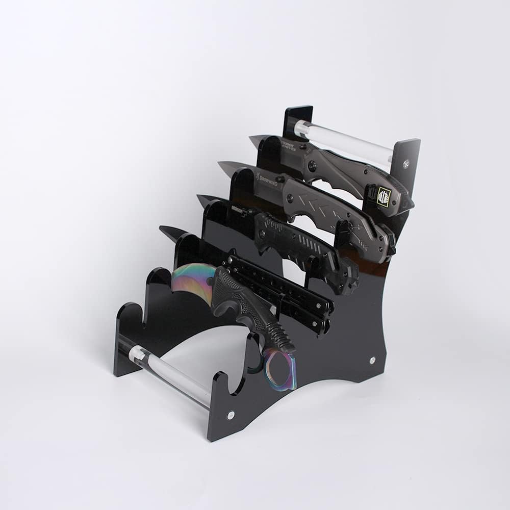 Messerständer, Messerhalter, Messer-Präsentationsständer, Messer-Vitrine, Sammlerstück, Messer-Präse