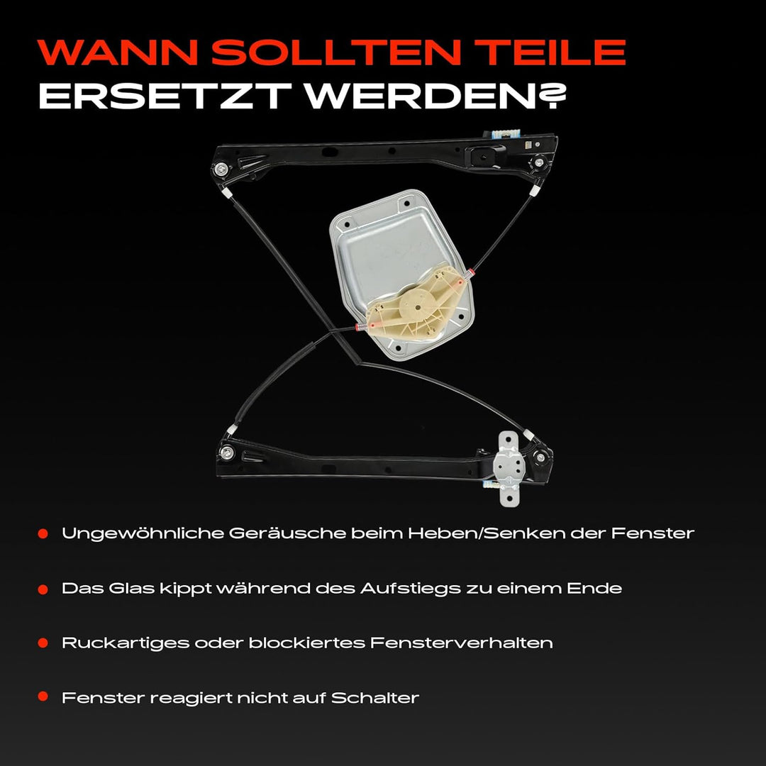 Frankberg Fensterheber Vorne Links Kompatibel mit Golf V 1K1 1K5 J-e-t-t-a III 1K2 4/5 Türer 2003-20