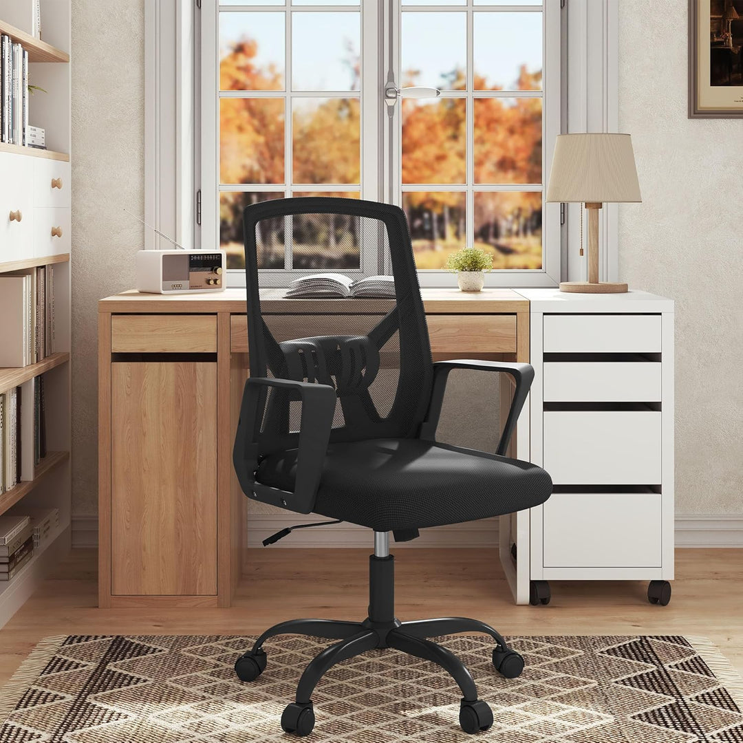 Ergonomischer Bürostuhl, Computerstuhl mit Faltbarer Rückenlehne, Höhenverstellbarer Arbeitsstuhl Dr