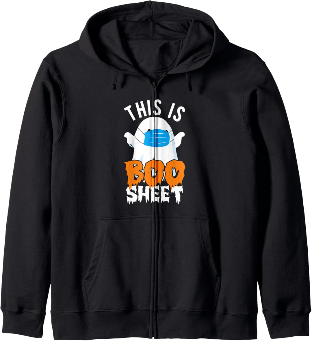 This 2020 is Boo Sheet Halloween ghost in mask funny pun tee Kapuzenjacke