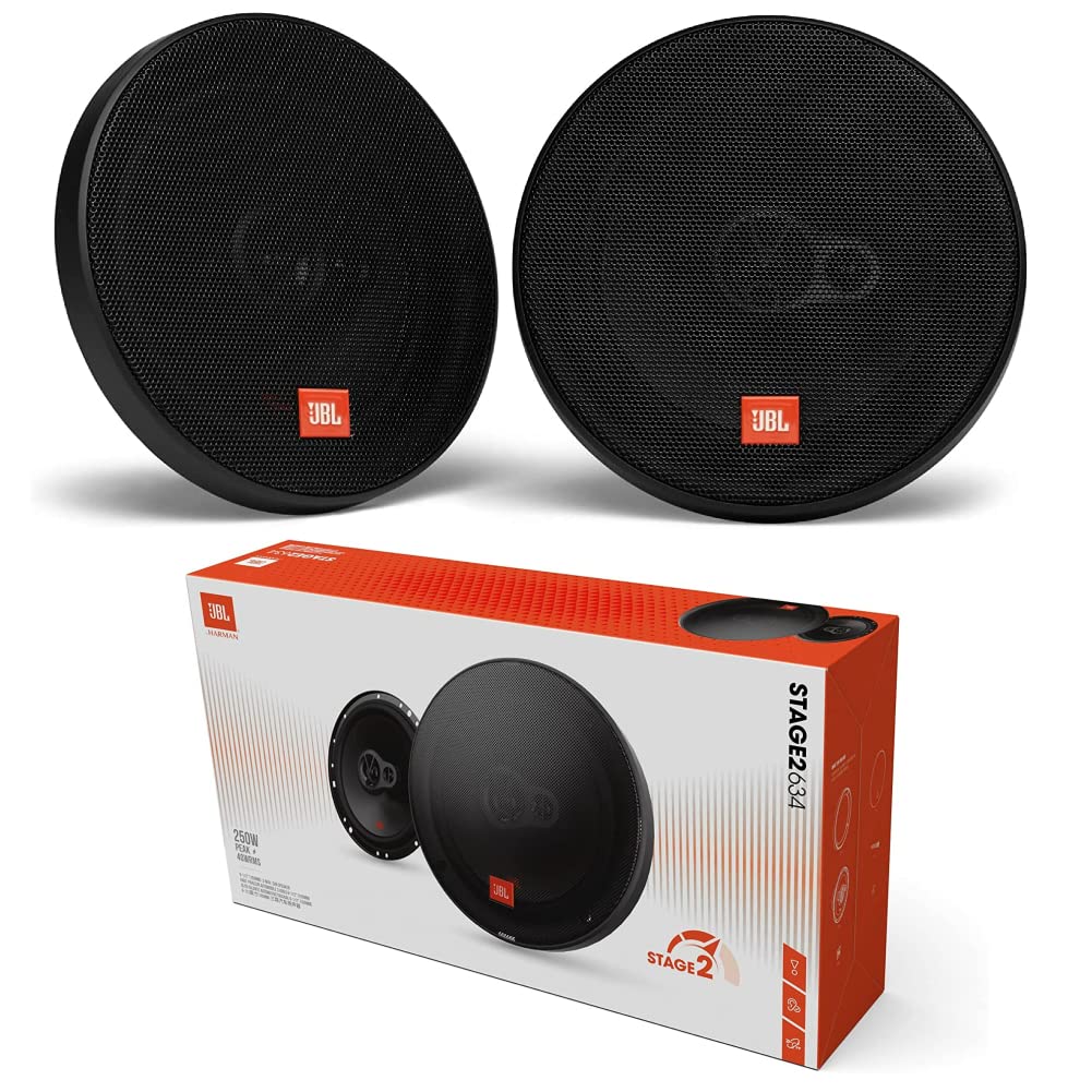KIT Set FÜR JBL STAGE2 634 2 koaxiale 3-Wege Lautsprecher 6,5" 16,5 cm 165 mm 40 Watt rms 250 Watt m