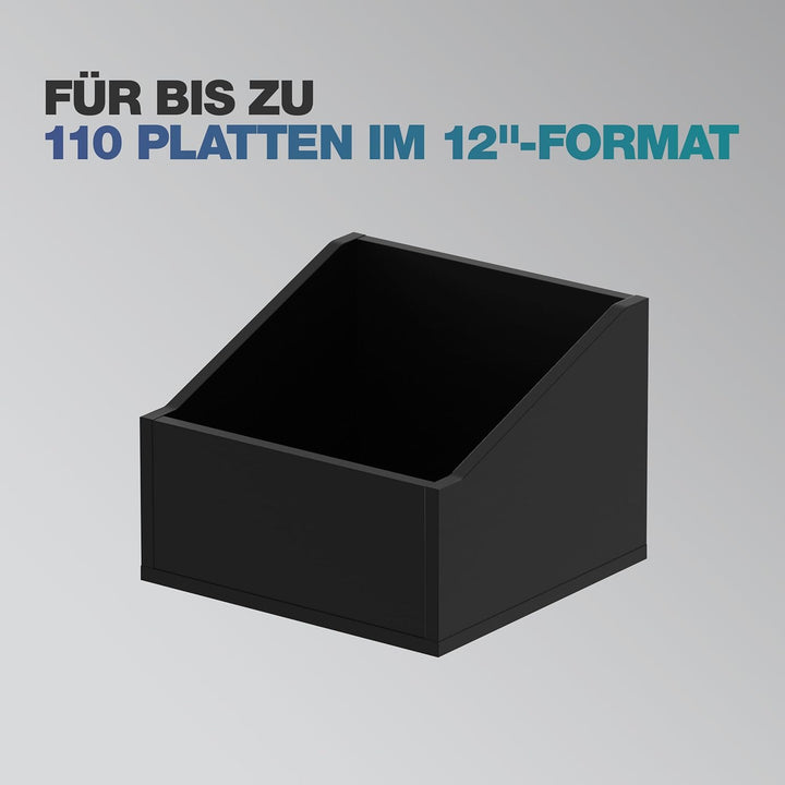 Glorious Record Box advanced black 110 - bis zu 110 Platten im 12''-Format, optisch abgestimmt, Lief