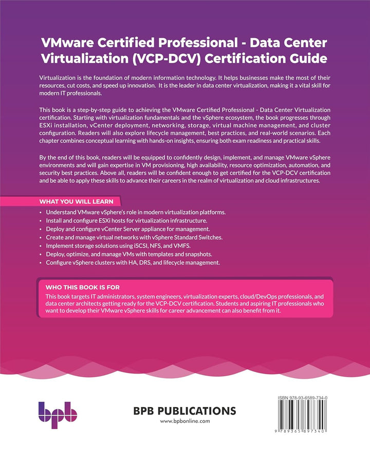VMware Certified Professional - Data Center Virtualization (VCP-DCV) Certification Guide: Master dat