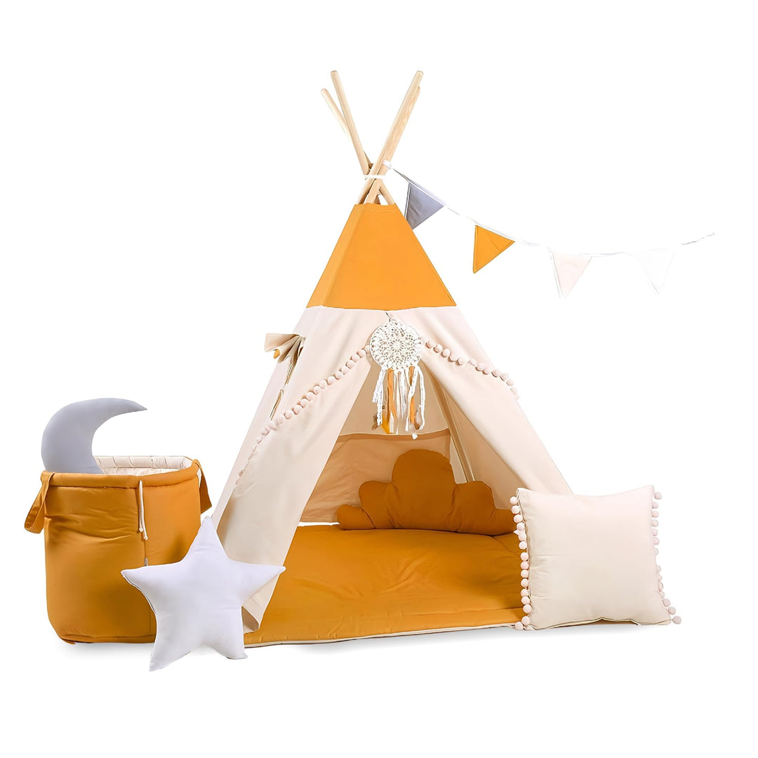 Rainbow Kids Zelt Kinderzimmer | Kinderzelt Indoor & Im Freien Klassisches Baumwolle Leinwand Spielz