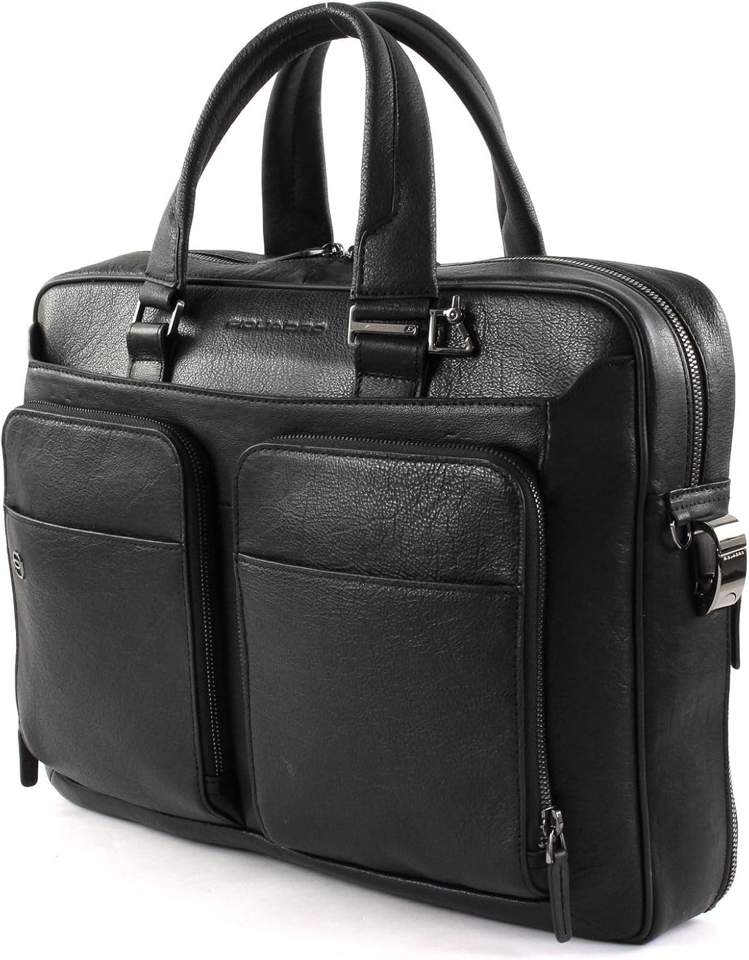 Piquadro Black Square Aktentasche Leder 39 cm Laptopfach