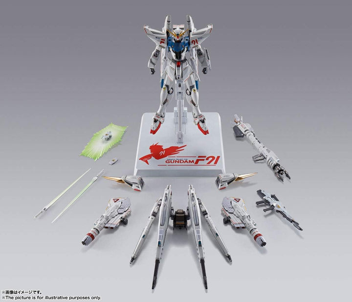 BANDAI - Metallbuild Gundam f91 Chronicle Weiss, 177000, Mehrfarbig, One Size