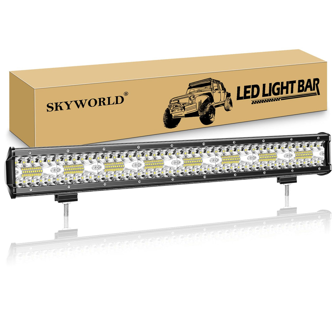 SKYWORLD LED Arbeitsscheinwerfer Bar 23 Zoll 480W LED Scheinwerfer 12V 24V Flutlicht Reflektor Combo