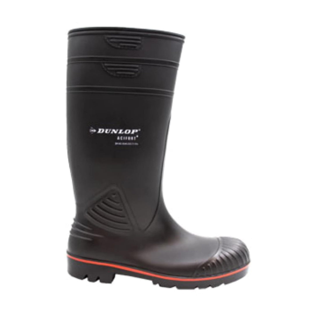 Dunlop Protective Footwear, A442031, Acifort Heavy Duty Full Safety, Schwarz/Rot, Grösse 39 EU 39 EU