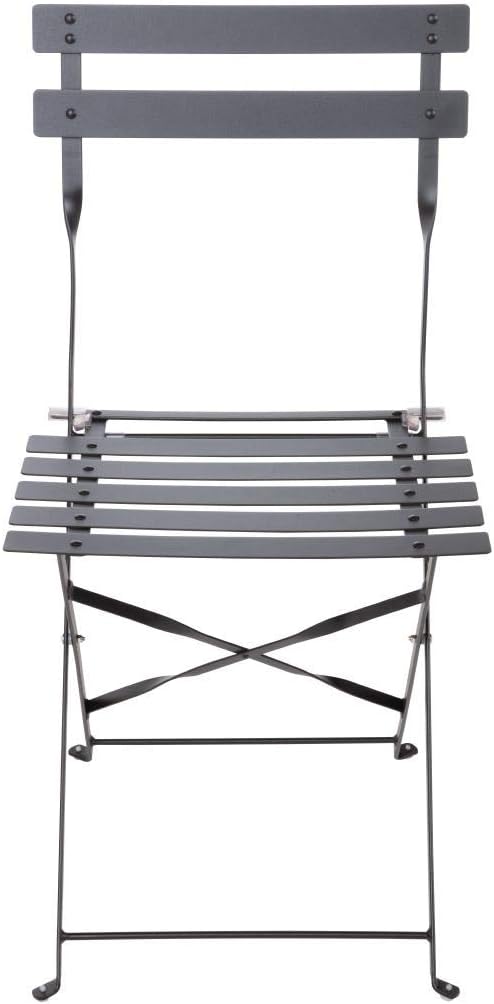Bolero stalen stoelen zwart (Box 2), 800(H) x 387(W) x 471(D)mm Schwarz, Schwarz
