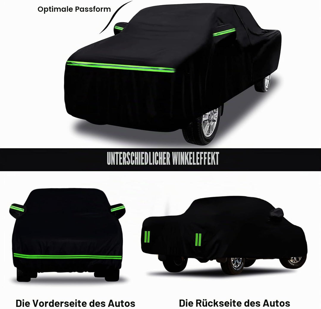 Autoabdeckung Wasserdicht Ersatz für 2004-2025 Toyota Hilux Crew Cab, Vollgarage Autoplane Staubdich