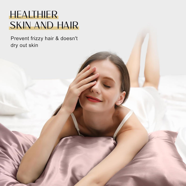 ZIMASILK Kissenbezug aus Reiner Maulbeerseide für Haare und Haut, mit verstärktem, verstecktem Reiss