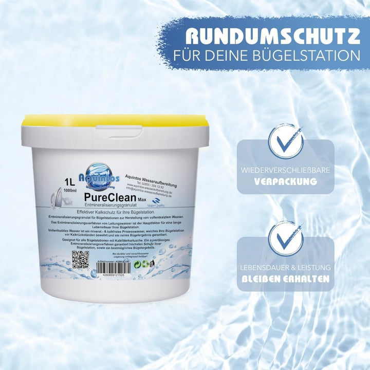 Filtergranulat Entmineralisierungsgranulat für Dampfbügeleisen (5 Liter), 5 Liter