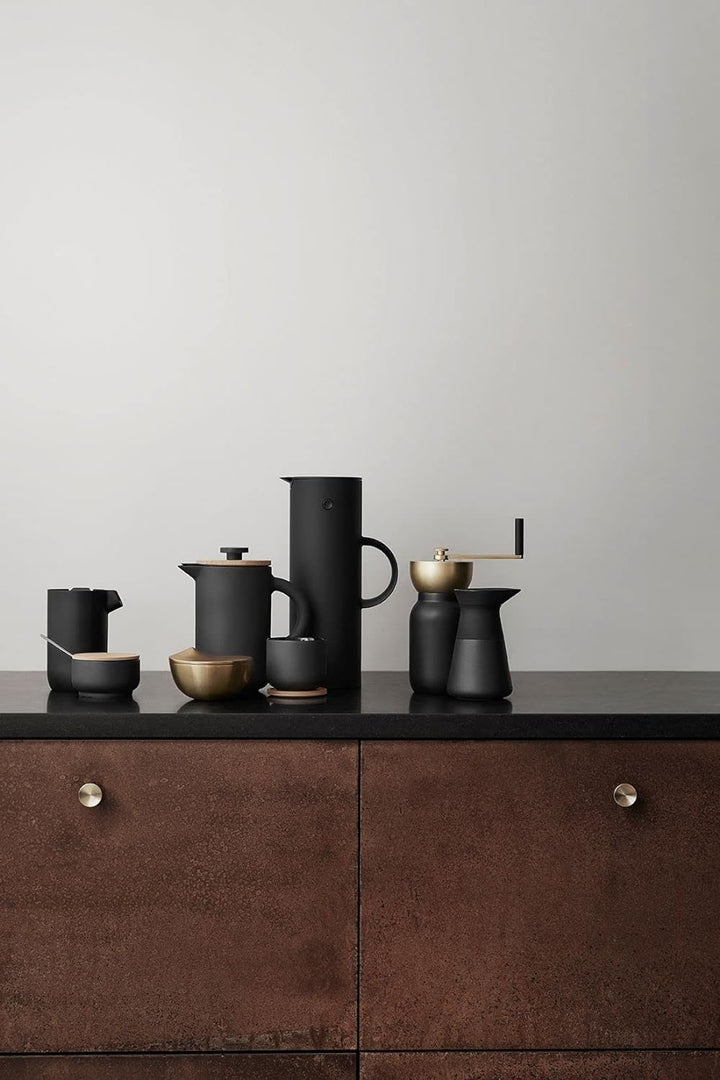 Stelton Theo Milchkännchen, Stein, Dunkelbraun, 0,35 L Milchkännchen Dunkelbraun, Milchkännchen Dunk
