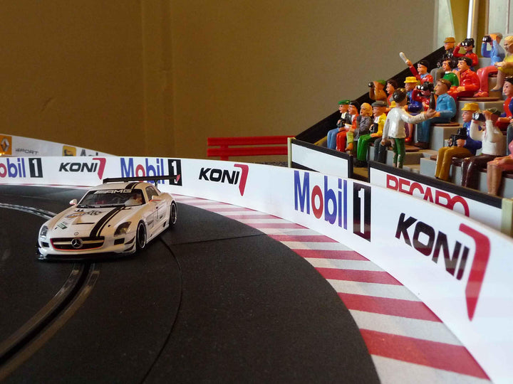Generisch Slotcar LEITPLANKE Bande 4cm x 200cm für Carrera DIGITAL
