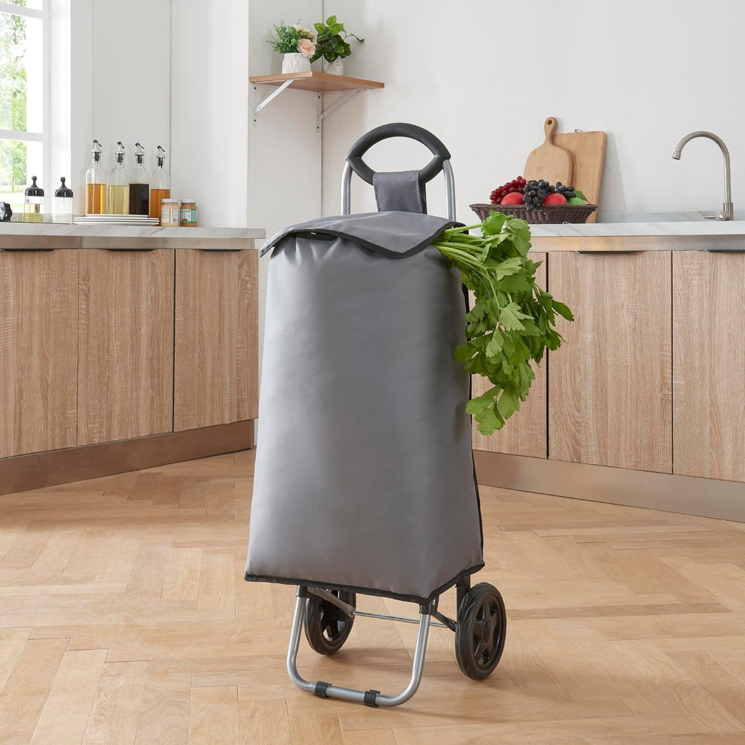 [en.casa] Einkaufstrolley Nørre klappbarer Einkaufswagen 92,5 x 35 x 30 cm Einkaufsroller bis 30 kg