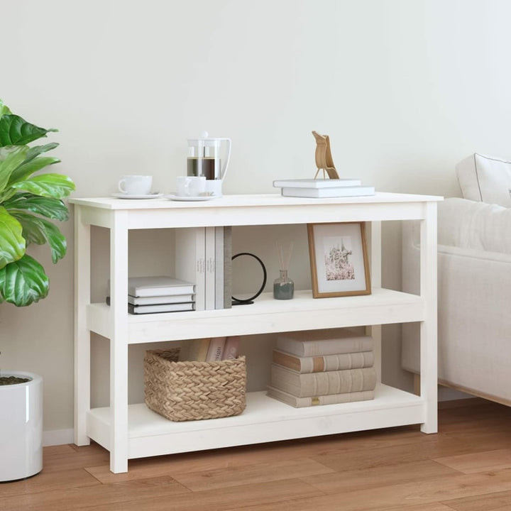 Tidyard Konsolentisch mit 3 Ablagen Konsole Beistelltisch Flurtisch Sideboard Ablagetisch Wandtisch