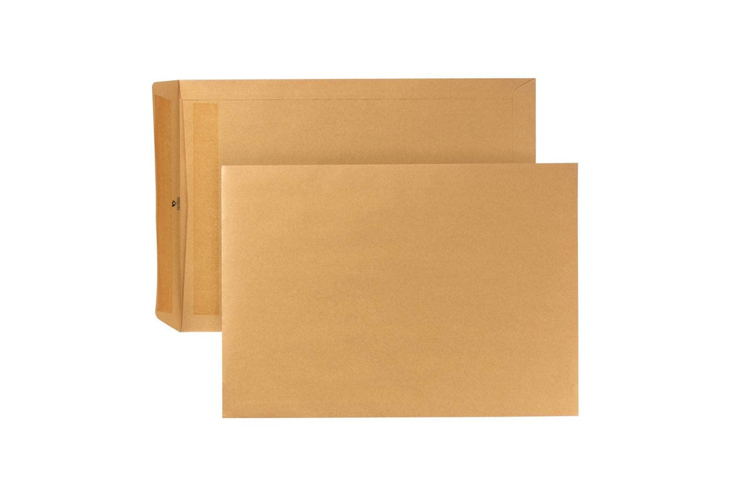 POSTHORN Versandtasche B4 (250 Stück), selbstklebende Versandtaschen ohne Fenster, braune Versandtas