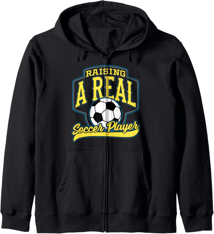 Raising a Real Soccer Player Fun Sport for Soccer Moms Kapuzenjacke