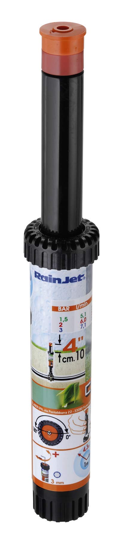 Claber 90055 Pop-up-Sprinkler 180, 10,2 cm