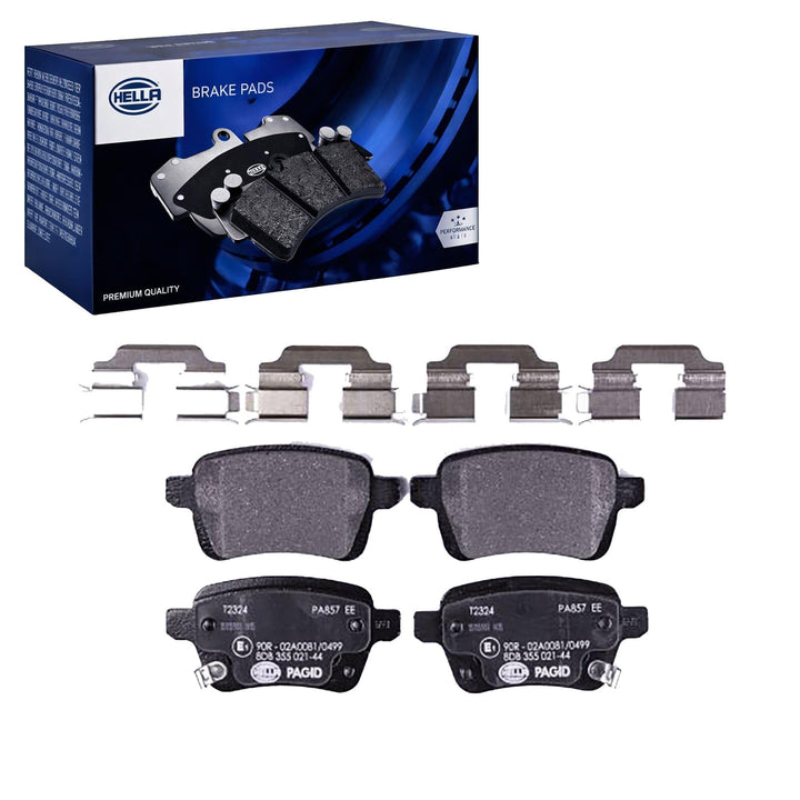HELLA PAGID 8DB 355 021-441 Bremsbelagsatz - T2324 - Dicke/Stärke: 16.8mm - Bremssystem: TRW - mit a