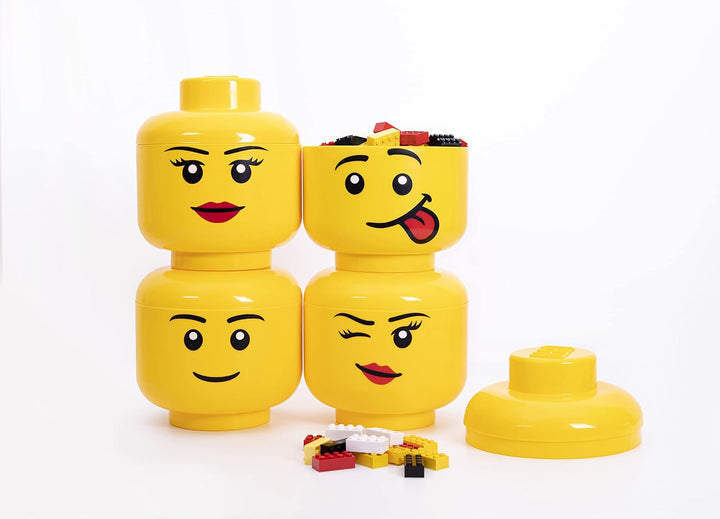 Lego 40311724 Aufbewahrungsbox in Legokopf-Form Mädchen Small, Mädchen Small