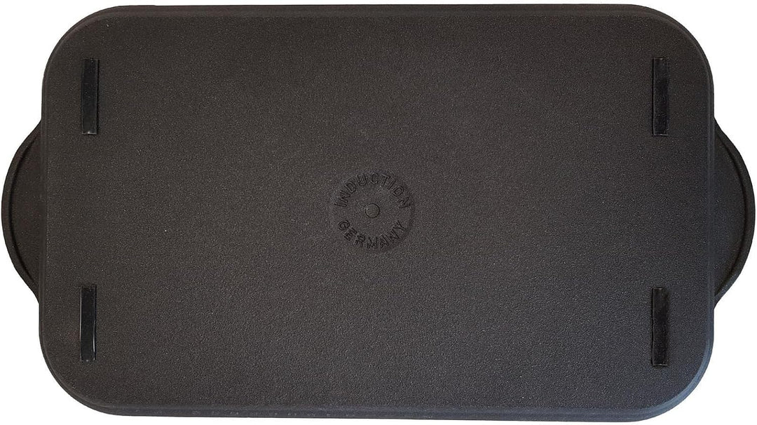 Eurolux BBQ-Grillplatte 43 x 28 cm - alle Herdarten inkl. Induktion - Antihaftversiegelung - Keramik