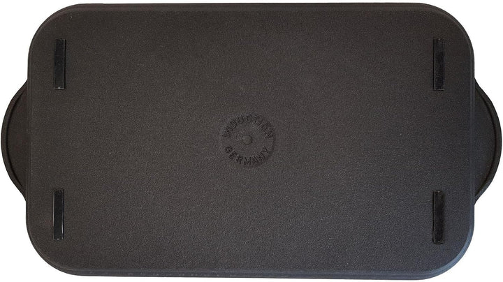 Eurolux BBQ-Grillplatte 43 x 28 cm - alle Herdarten inkl. Induktion - Antihaftversiegelung - Keramik