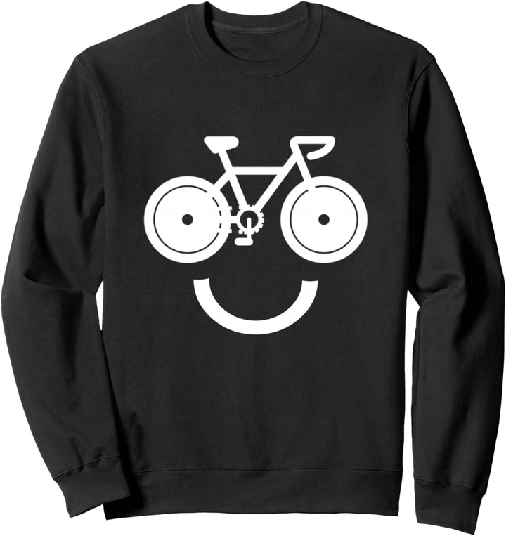 Fahrrad Gesicht Rennrad Geschenk Fahrradfahrer Sweatshirt