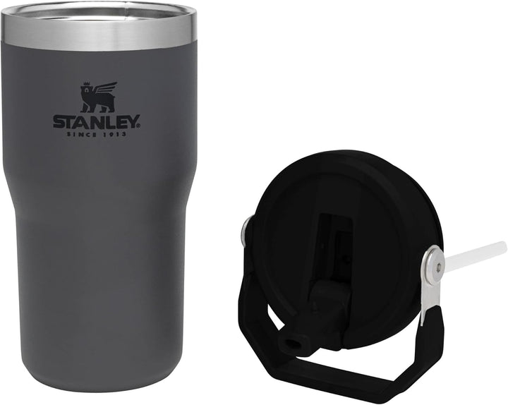 Stanley The IceFlow Flip Straw Tumbler 590 g Schwarz, 590 g Schwarz