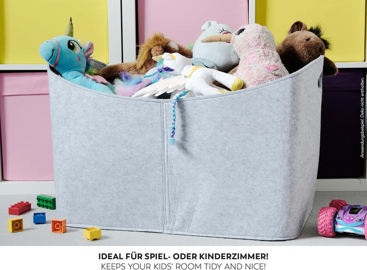 Rubberneck Kaminholztasche Gross 3XL - Filz Aufbewahrungtasche für Kaminholz, Zeitungen - Masse 63 x