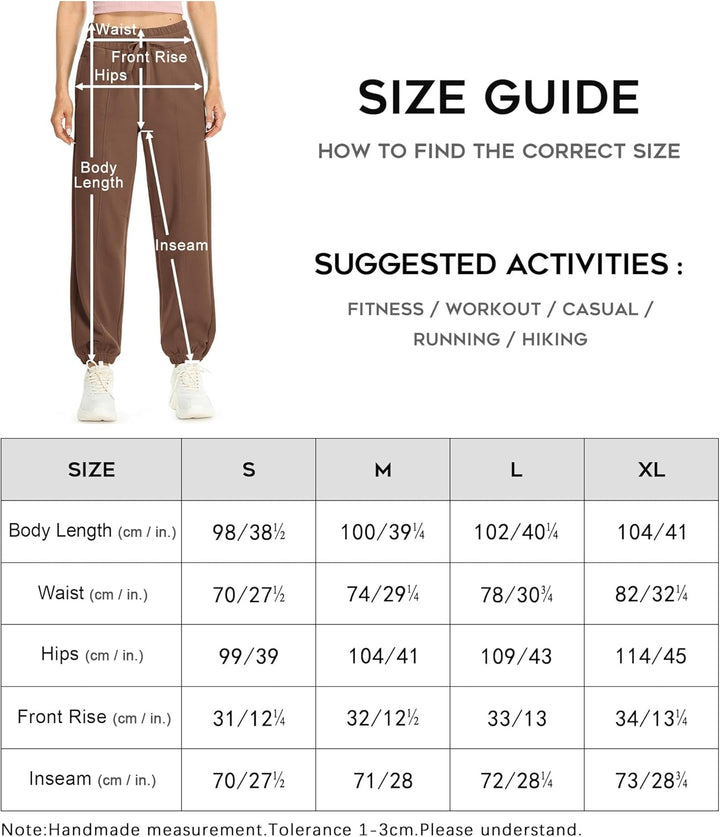 icyzone Damen Warme Jogginghose Hohe Taille Gefüttert Fleece Thermo Hose Baggy Winter Sporthose Swea