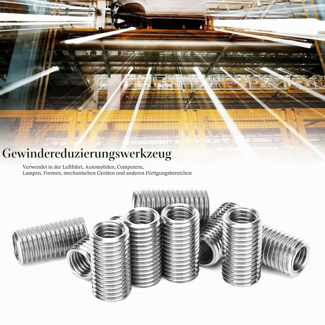 10 Stück Reparaturmutter Gewinde Schlitz Buchse Rethreader Befestigung M12 und Stecker M16 Reduzierh