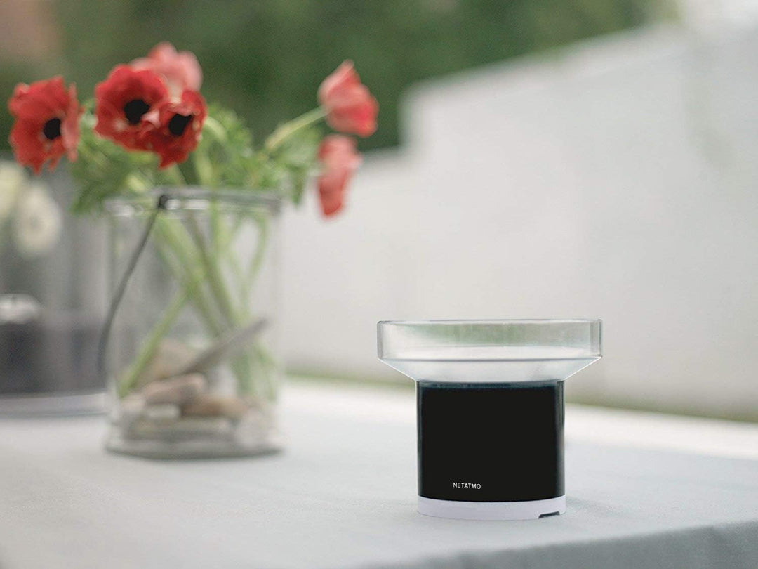 Netatmo Smarte Wetterstation mit Wandhalterung - WLAN, Funk, Innen- und Aussensensor &amp; Regenmesser F