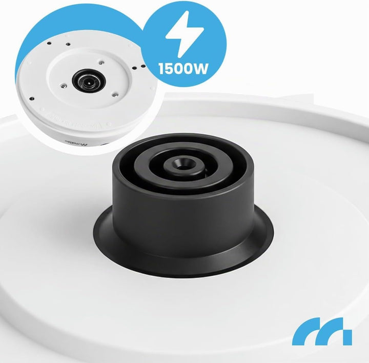 MalTec Glas Wasserkocher 1,5L mit Temperaturwahl und LED