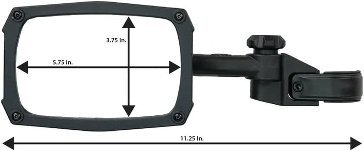 ATV Tek UTV Spiegel, Clearview mit Vibrationsisolator und Breakaway UTVMIR1 ein Spiegel