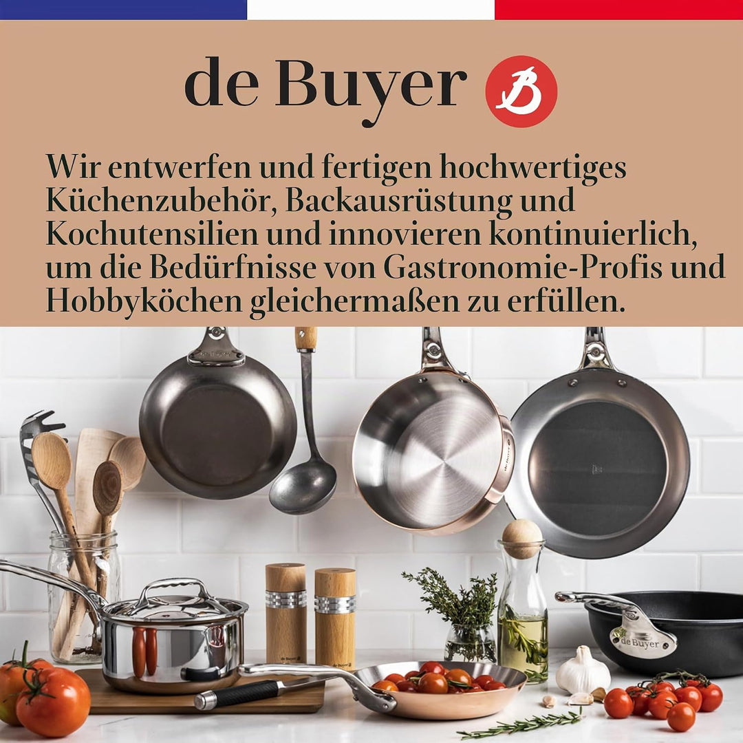 DeBuyer 5616.24 Steakpfanne, Edelstahl, silber, 24 cm, 24