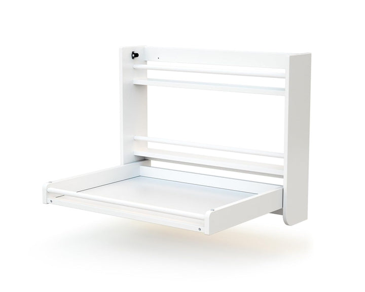 AT4 - Klappbarer Wandwickeltisch Confort Holz Weiss | 83 x 19 x 66 cm | Für Wickelauflage 75 x 55 cm