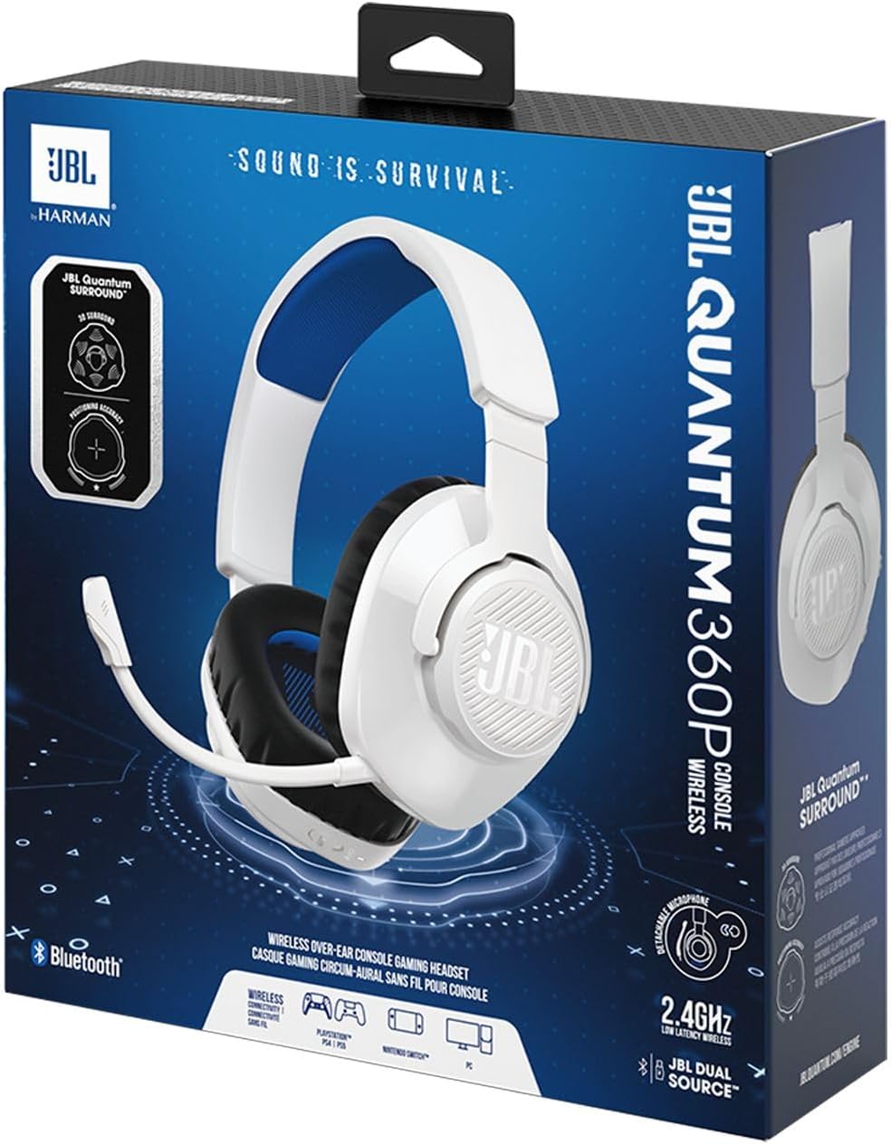 JBL Quantum 360P Over-Ear Gaming Kopfhörer – Für die Playstation sowie PC, Mac und Nintendo Switch –