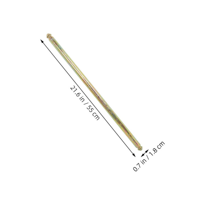 HEMOTON 2 Stück Mülleimer Zubehör Achse für Abfallbehälter Stahl 240l Beige Schnelle Montage für San