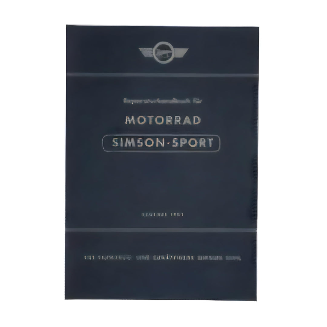 Reparaturhandbuch Motorrad ""SIMSON-SPORT"" Ausgabe 1959 - pass. für AWO425S -mit 89 Bildern