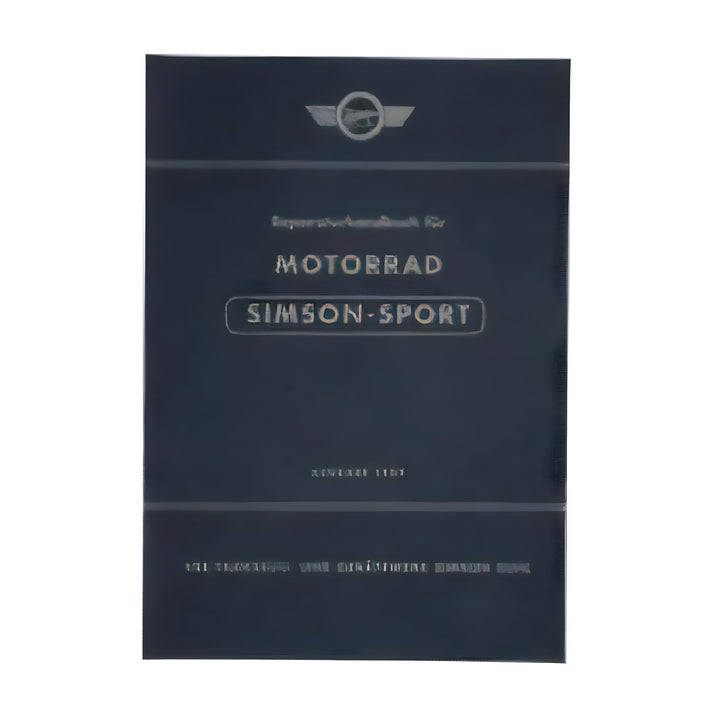 Reparaturhandbuch Motorrad ""SIMSON-SPORT"" Ausgabe 1959 - pass. für AWO425S -mit 89 Bildern