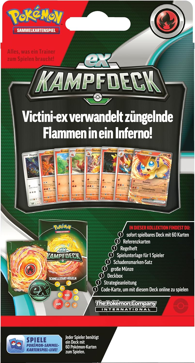 Pokémon-Sammelkartenspiel: Kampfdeck Victini-ex (sofort spielbares Deck mit 60 Karten), Victini-ex