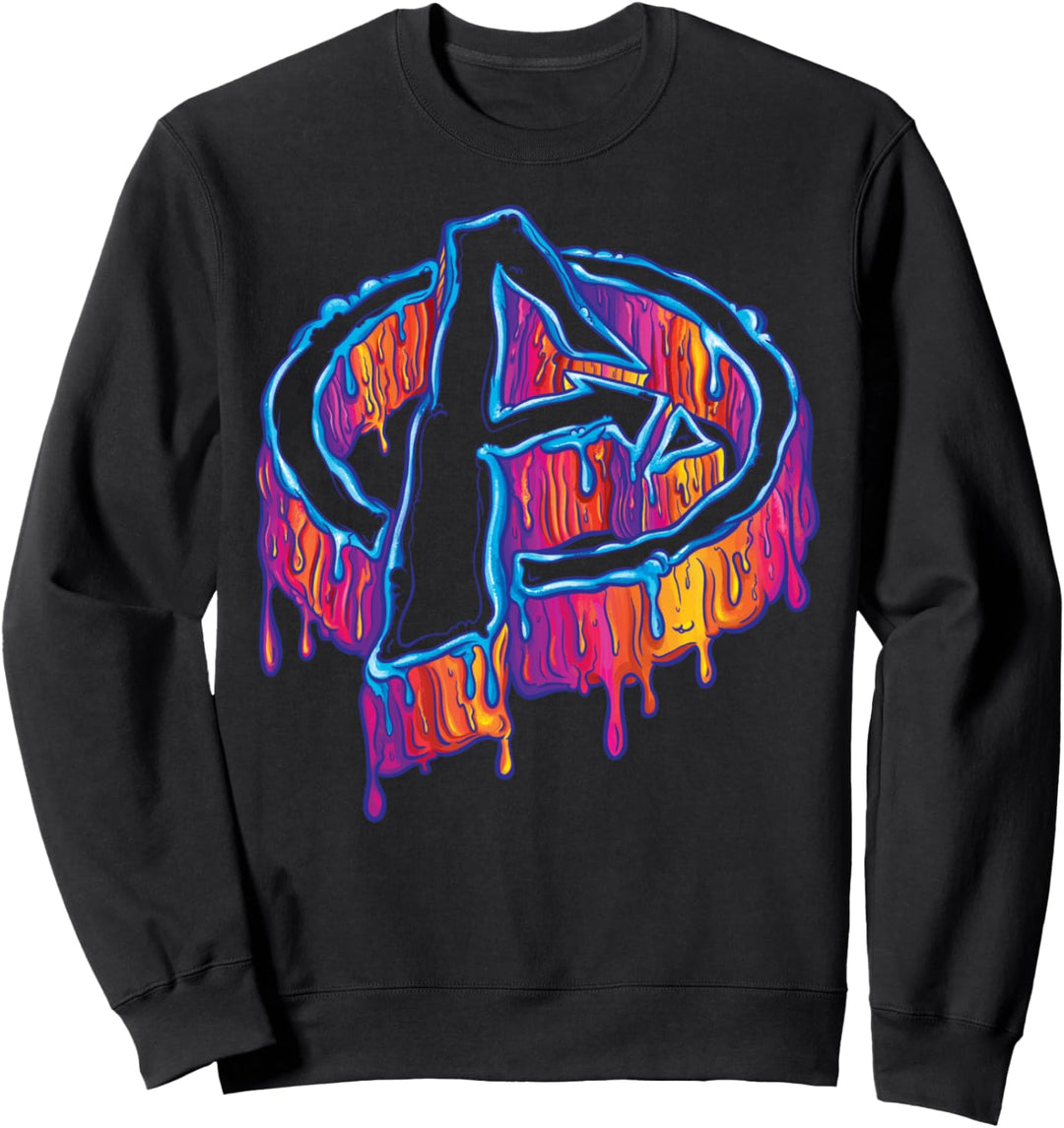 Marvel Avengers Dripping Paint Logo Sweatshirt