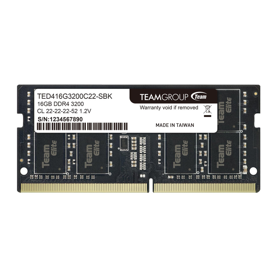 Team Group Elite TED416G3200C22-S01 Memory Module 16 GB 1 x 16 GB DDR4 3200 MHz 16GB Classic multico